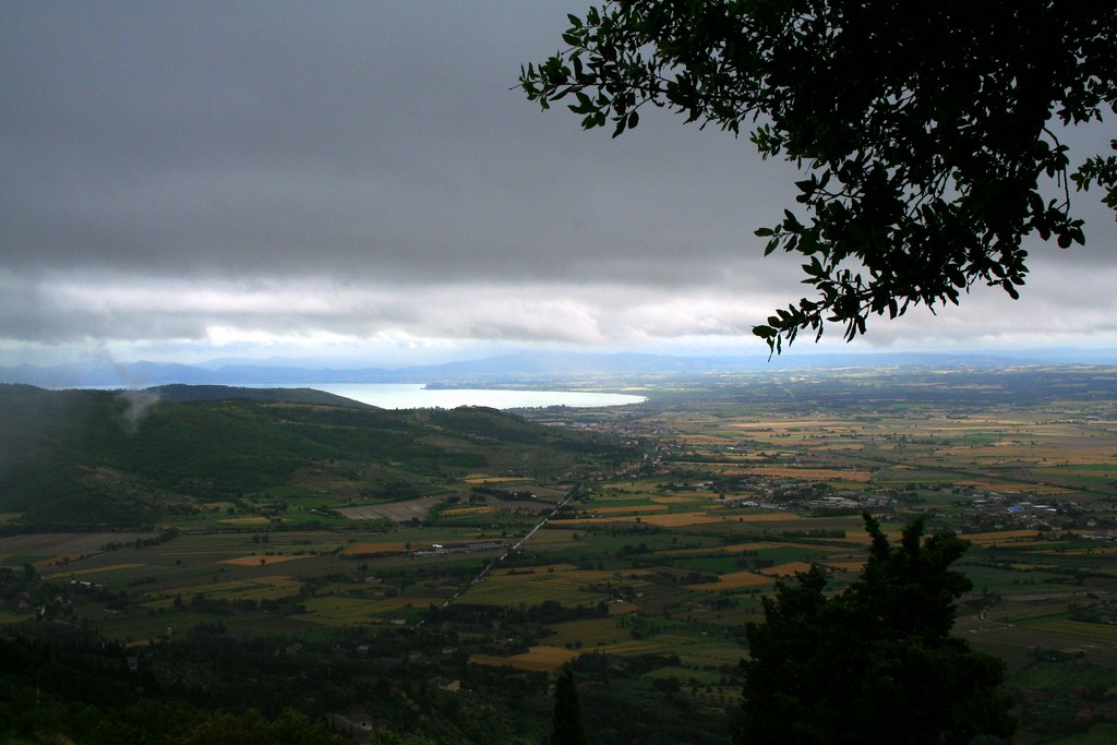 Lago Trasimeno visto da Cortona